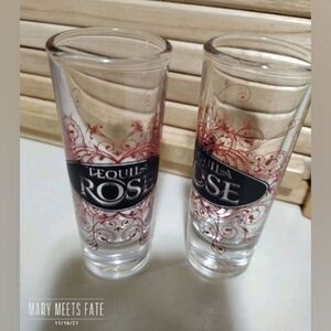 Set of 2 Tequila Rose Tall Shot Glasses